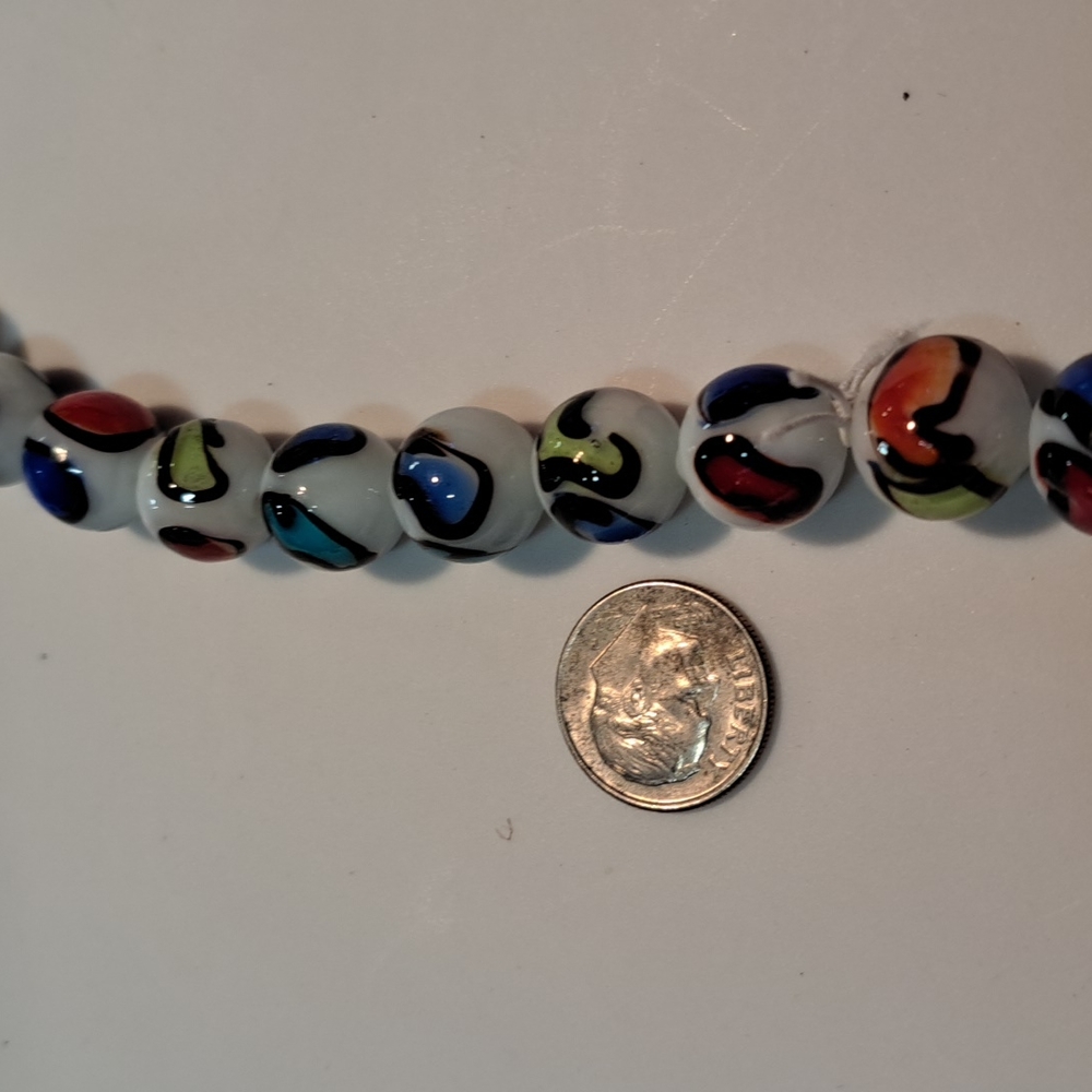 Colorful vintage beads for jewelry making